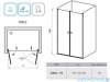 Ravak Chrome CSDL2 drzwi prysznicowe 110cm satyna transparent 0QVDCU0LZ1